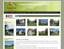 Tablet Screenshot of hungarianhousesforsale.com